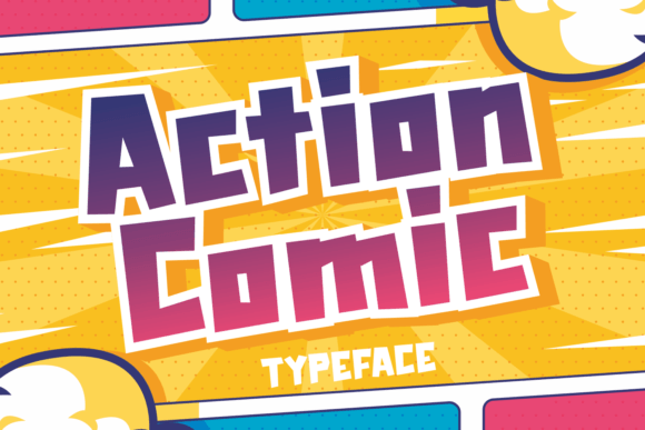 Action Comic: The Ultimate Display Font for Bold Handmade Brands