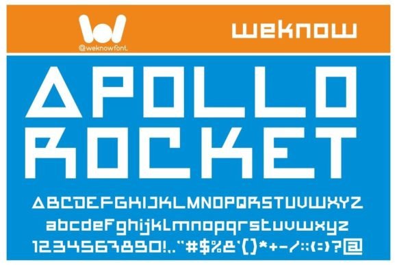 Apollo Rocket Font for Bold Modern Typography