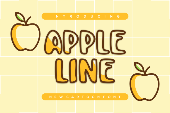 Apple Line: A Playful Display Font for Creative Branding