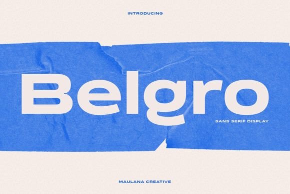 Belgro: The Modern Font for Bold Business Branding