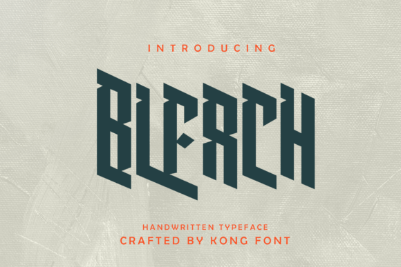 Bleach: A Modern Display Font for Editorial Design