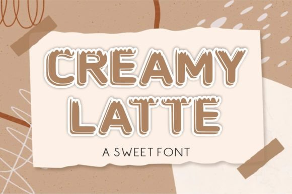 Creamy Latte: The Perfect Display Font for Your Creative Shop