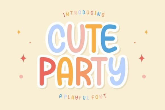 Cute Party: The Bold Display Font for High-Impact Campaigns