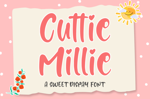 Cuttie Millie: A Cheery Display Font for Editorial Design