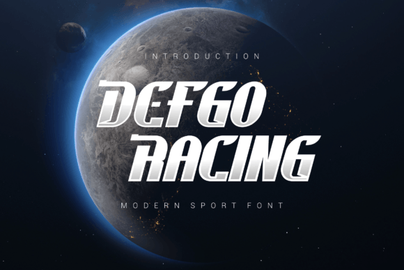 Defgo Racing: A Bold Display Font for Modern Branding