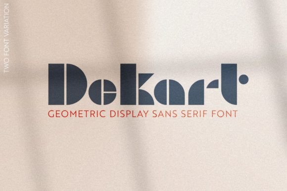 Dekart: The Geometric Display Font for Modern Makers