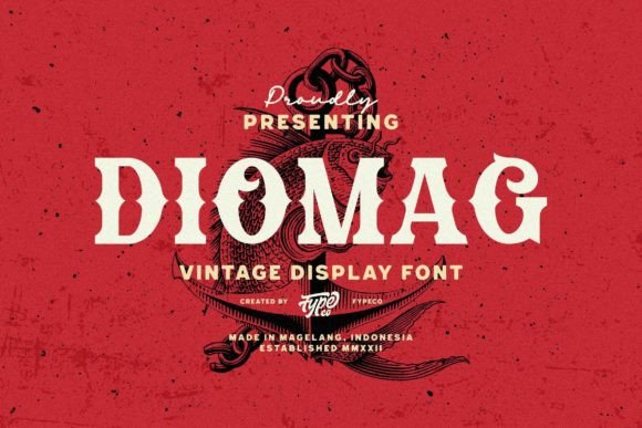 Diomag: A Vintage Display Font for Modern Campaigns