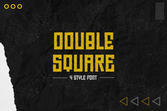 Double Square: A Futuristic Font for Bold Editorial Design