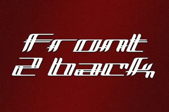 Front 2 Back: A Modern Display Font for Creative Branding