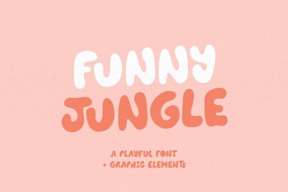 Funny Jungle Display Font for Playful Handmade Crafts