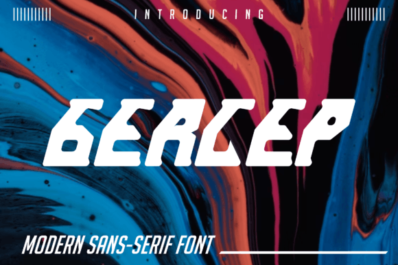 Gercep Display Font for Eye-Catching Digital Designs