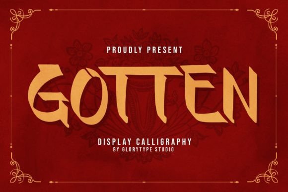 Gotten Font for Handmade Creations and Bold Branding