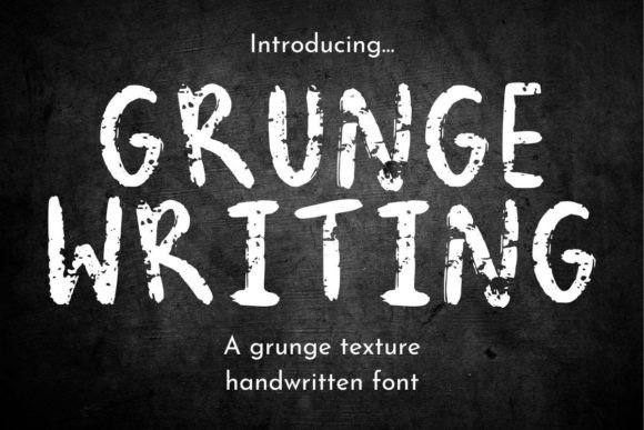 Grunge Writing: The Perfect Distressed Display Font for Makers