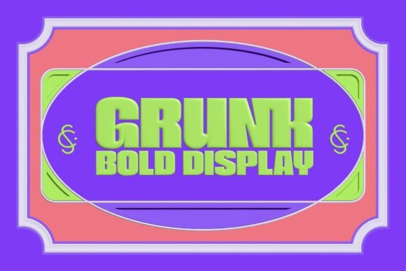 Grunk: A Bold Display Typeface for Creative Product Design