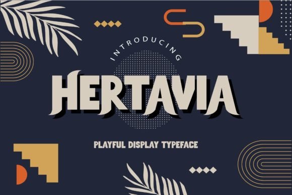 Hertavia: A Playful Display Font for Bold Editorial Design