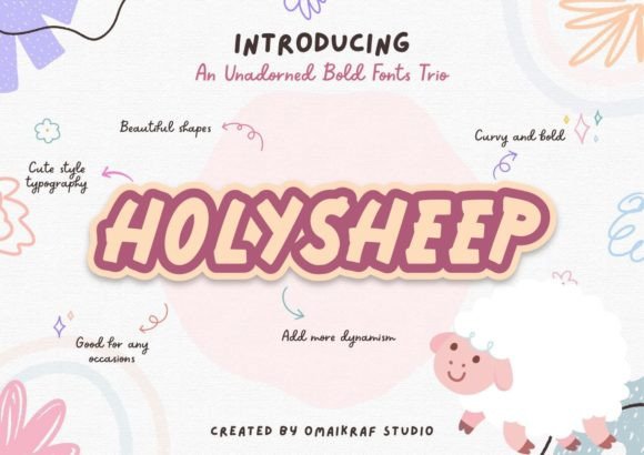 Holysheep: A Dynamic Display Font for Bold Editorial Design