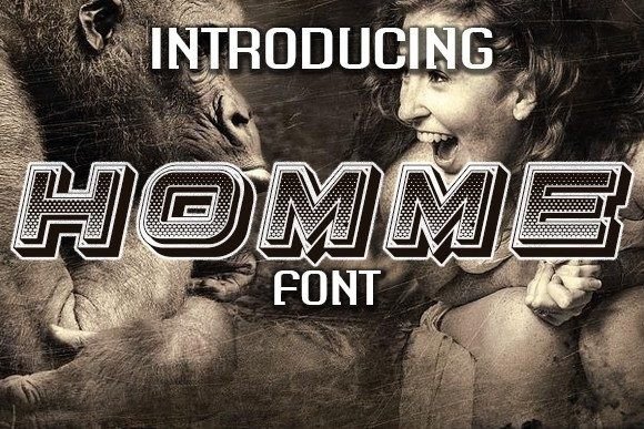 Homme: A Bold 3D Font for Editorial Design