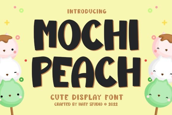 Mochi Peach – A Display Font for Soft, Expressive Typography