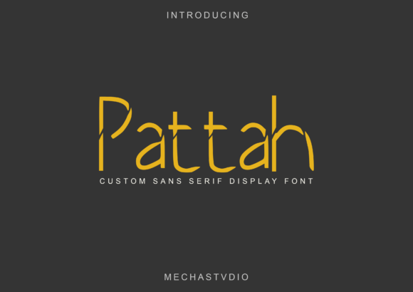 Pattah: A Cool Display Font for Modern Editorial Design