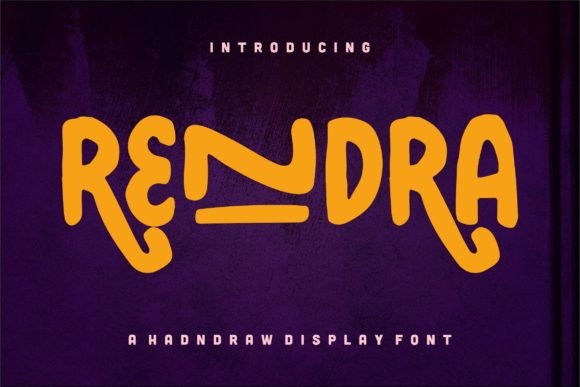Rendra: A Hand-Drawn Display Font for Digital Branding