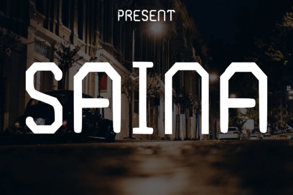 Saina Display Font for Luxury Brand Campaigns