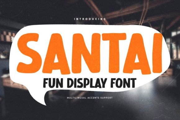 Santai: A Fun Display Font for Handmade Branding