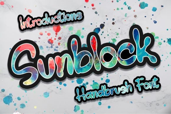 Sunblock: A Friendly Handwritten Font for Creative Projects