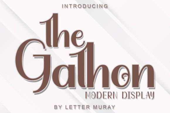 The Gathon: A Fun Display Font for Bold Branding