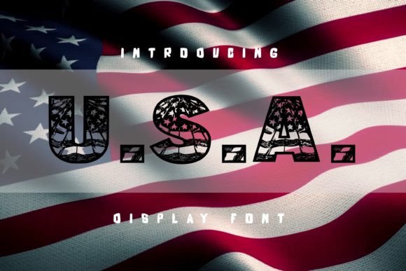 U.s.a. Font for Patriotic Campaigns and Brand Identity