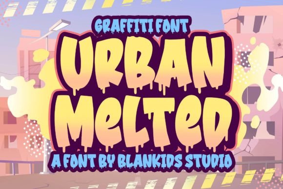 Urban Melted: The Playful Typeface for Bold Creative Projects