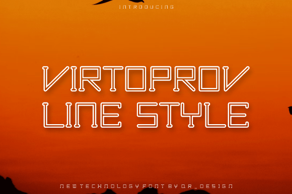 Virtoprov Line: The Bold Typeface for Standout Branding