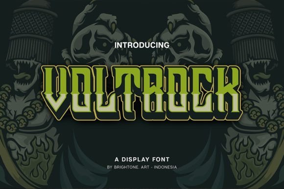 Voltrock: A Modern Display Font for Bold Brand Identity