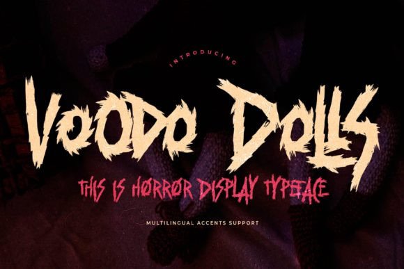 Voodo Dolls Font for Editorial Design and Branding