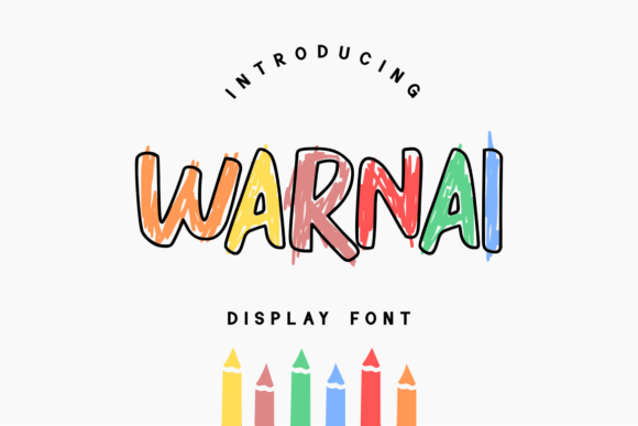 Warnai: A Playful Display Font for Creative Branding