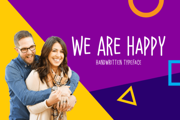 We Are Happy: A Handwritten Display Font for Editorial Design